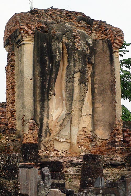 Remains of Walking Buddha Image at Wat Chetuphon, Sukhothai
